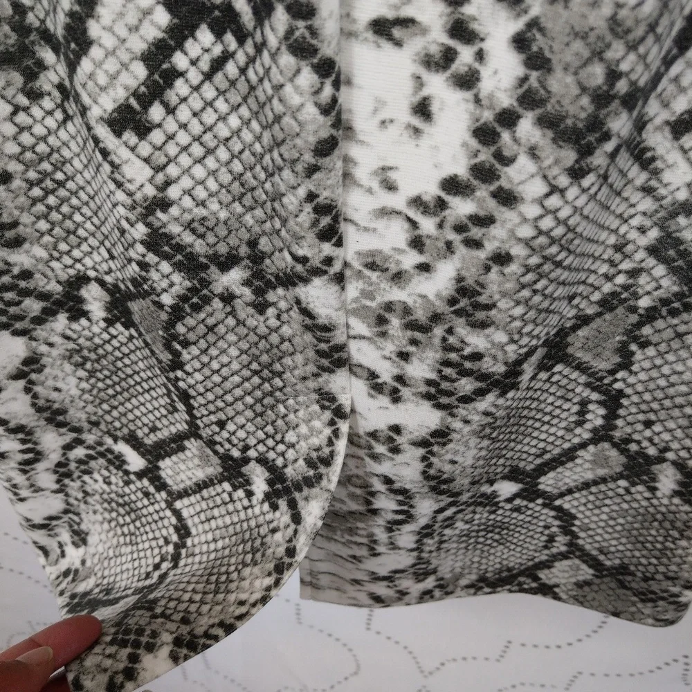 Fitted snakeskin print dress